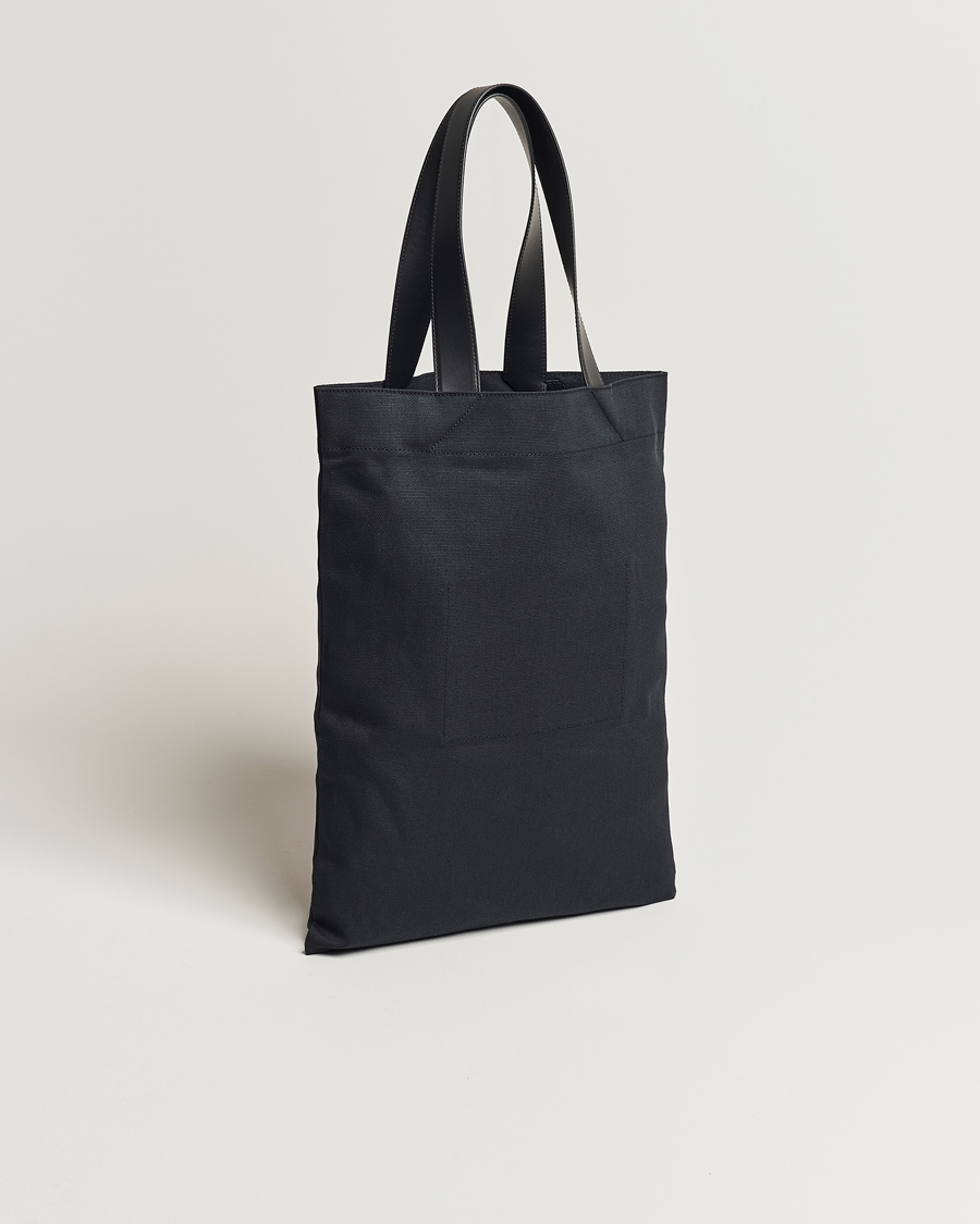 Herren | Jil Sander Canvas Logo Totebag Black | Jil Sander | Canvas Logo Totebag Black