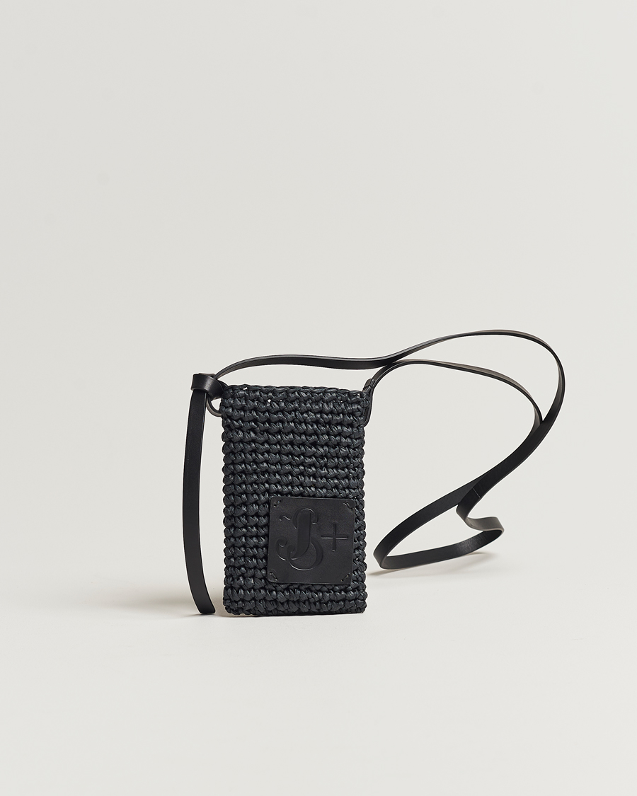 Herren | Jil Sander Crochet Phone Pocket Black | Jil Sander | Crochet Phone Pocket Black