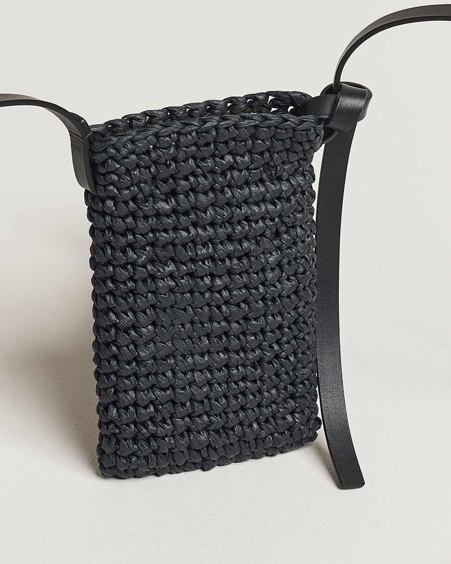 Herren | Jil Sander Crochet Phone Pocket Black | Jil Sander | Crochet Phone Pocket Black