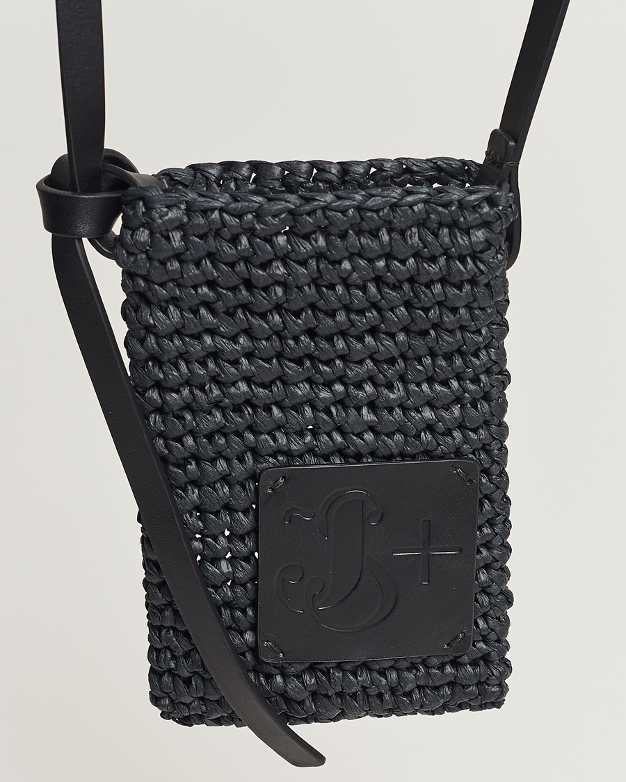 Herren | Jil Sander Crochet Phone Pocket Black | Jil Sander | Crochet Phone Pocket Black