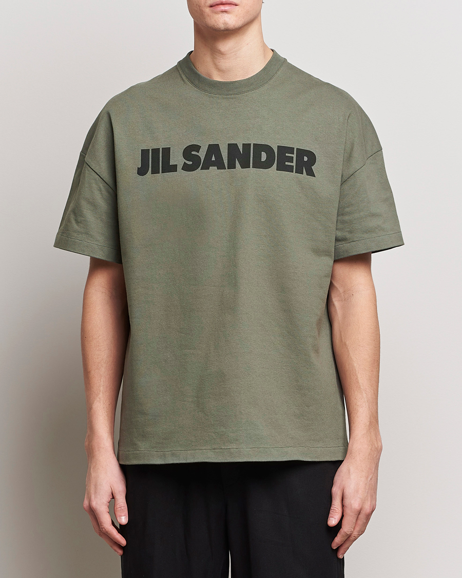 Herren | Jil Sander | Jil Sander | Printed Logo T-Shirt Thyme Green