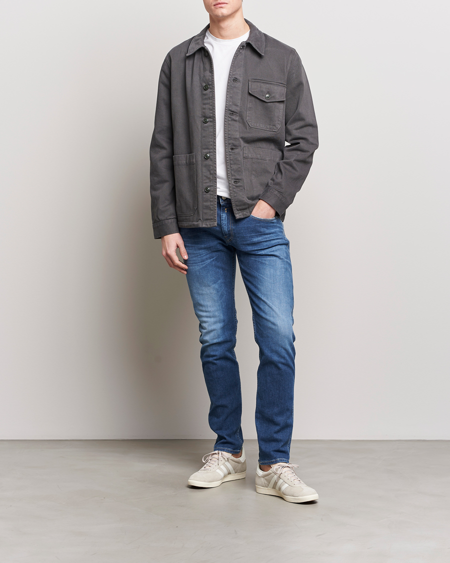 Herren | Jeans | Replay | Anbass Stretch Jeans Dark Blue