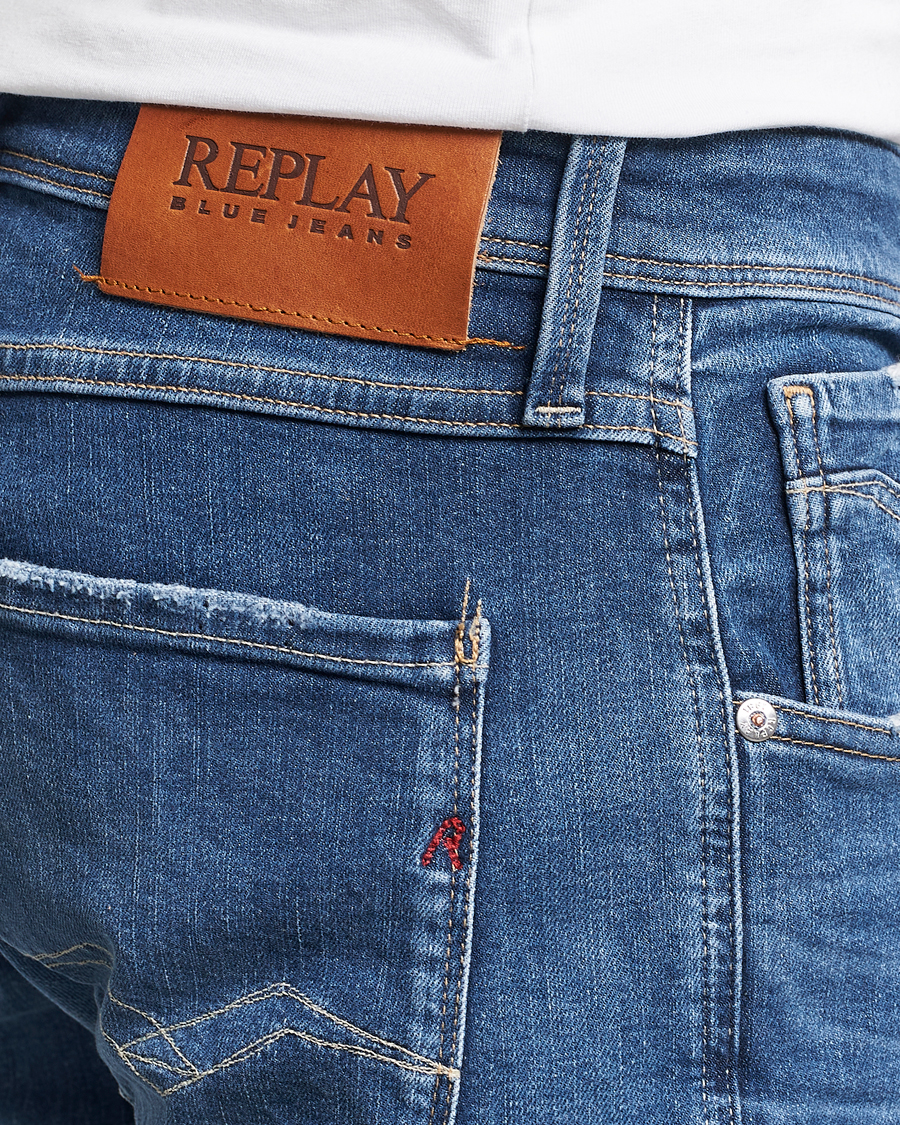Herren | Jeans | Replay | Anbass Stretch Jeans Dark Blue