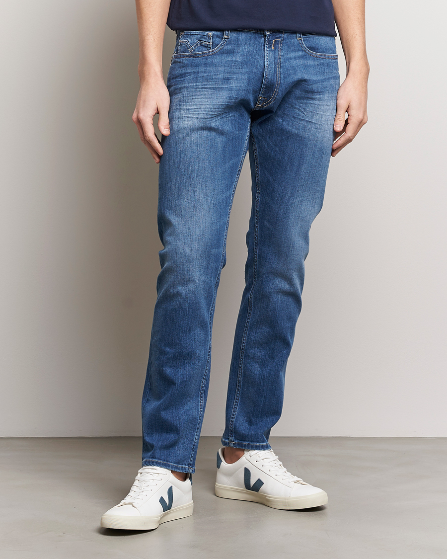 Herren | Jeans | Replay | Rocco Regular Fit Stretch Jeans Medium Blue