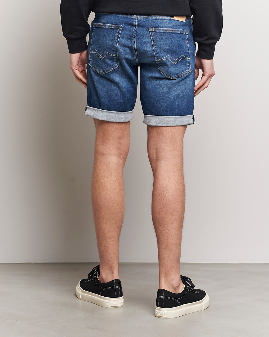 Herren | Shorts | Replay | RBJ981 Hyperflex Denim Shorts Dark Blue