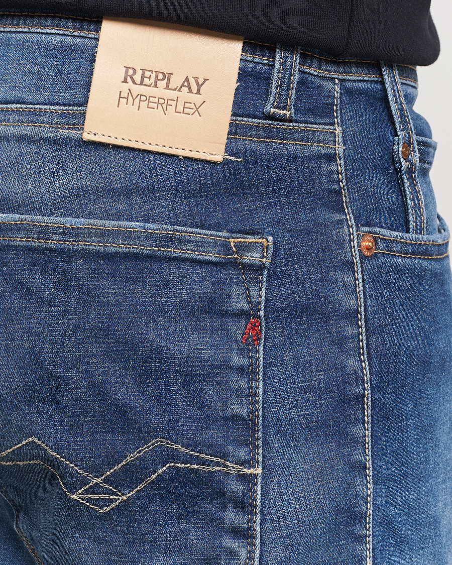 Herren | Shorts | Replay | RBJ981 Hyperflex Denim Shorts Dark Blue