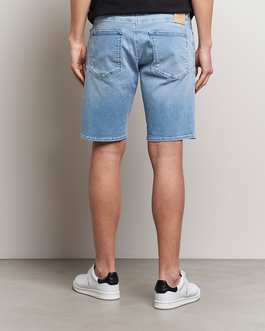 Herren | Shorts | Replay | RBJ981 Hyperflex Denim Shorts Light Blue