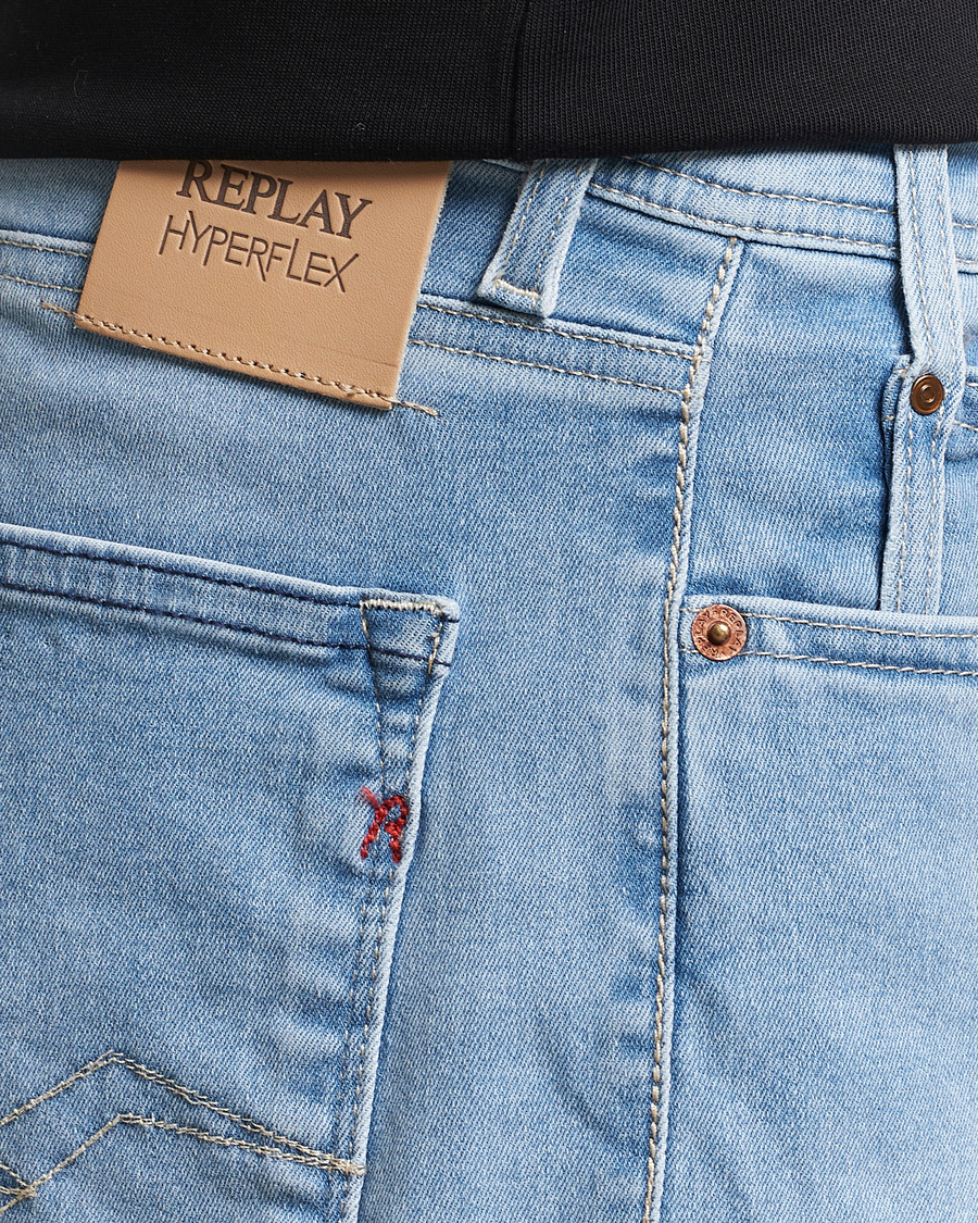 Herren | Shorts | Replay | RBJ981 Hyperflex Denim Shorts Light Blue