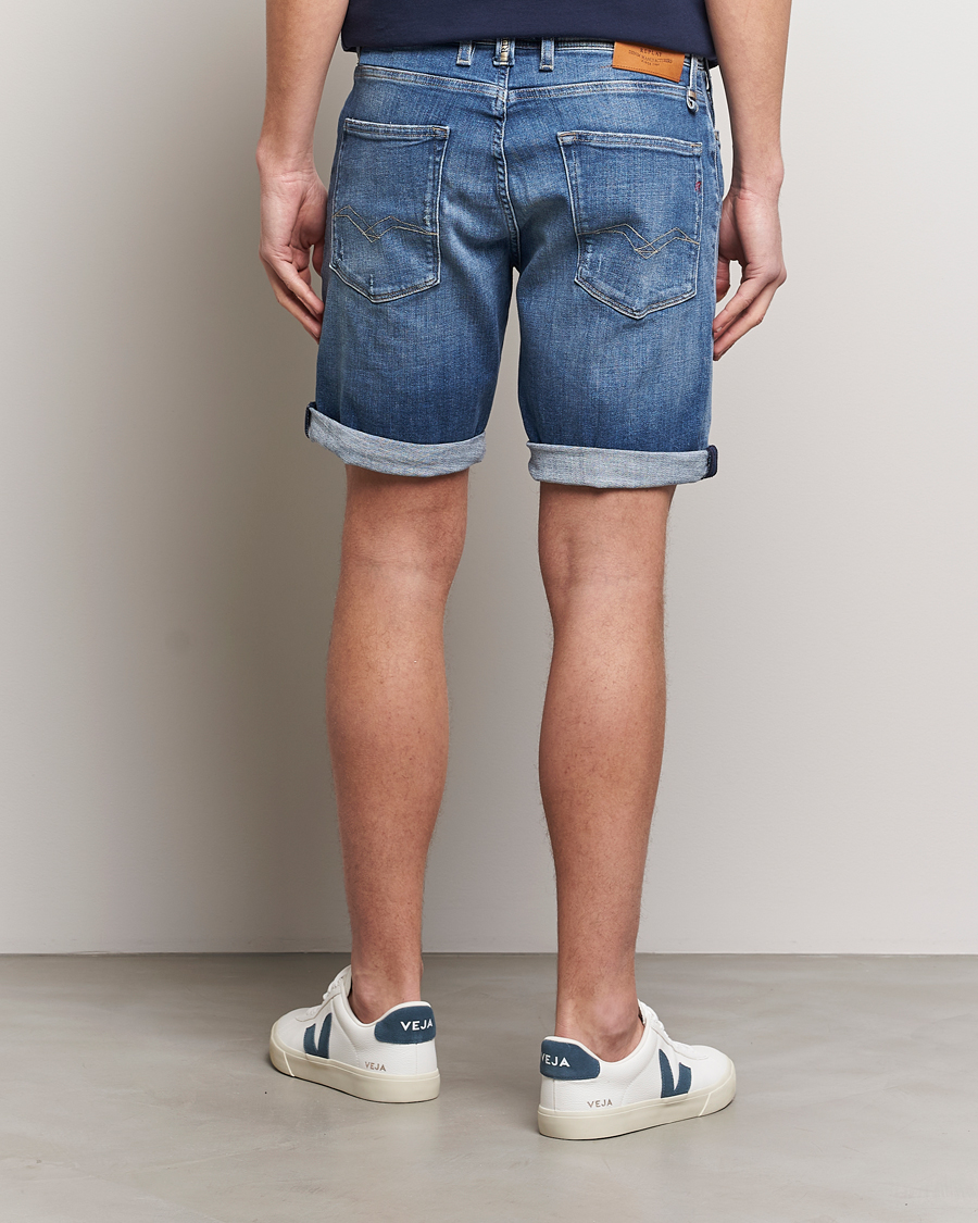Herren | Shorts | Replay | RBJ981 10 Year Wash Denim Shorts Medium Blue