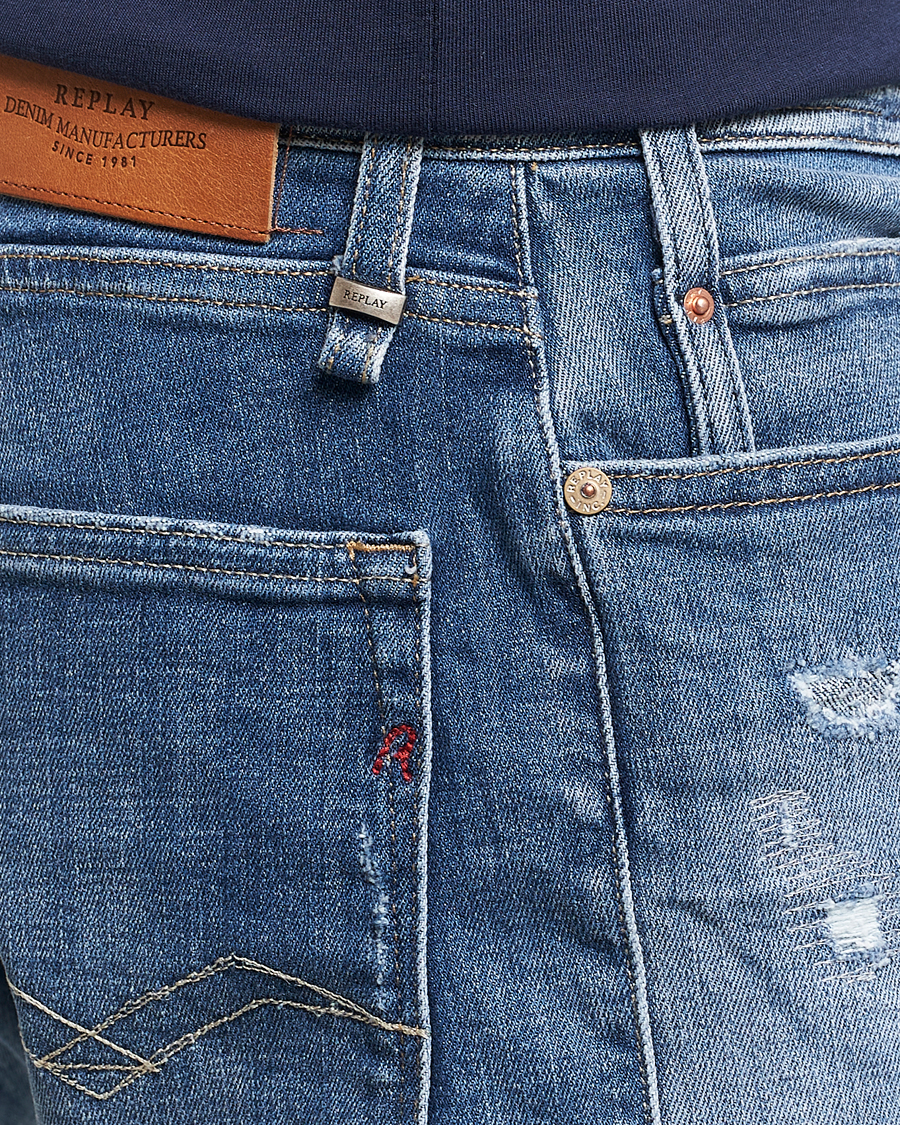 Herren | Shorts | Replay | RBJ981 10 Year Wash Denim Shorts Medium Blue