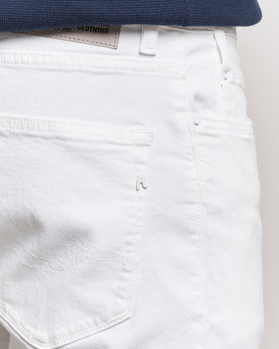 Herren | Shorts | Replay | RBJ981 Super Stretch Denim Shorts White