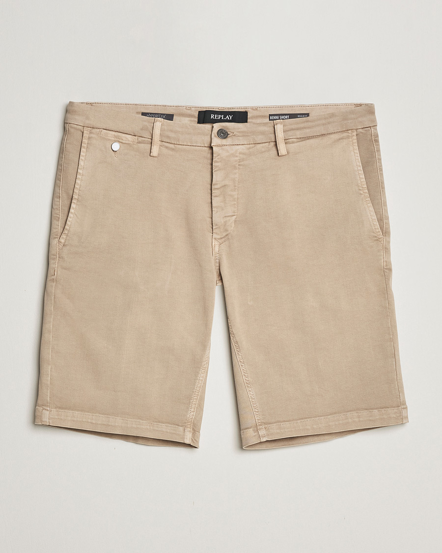 Herren | Shorts | Replay | Benni Hyperflex Shorts Coffee Cream