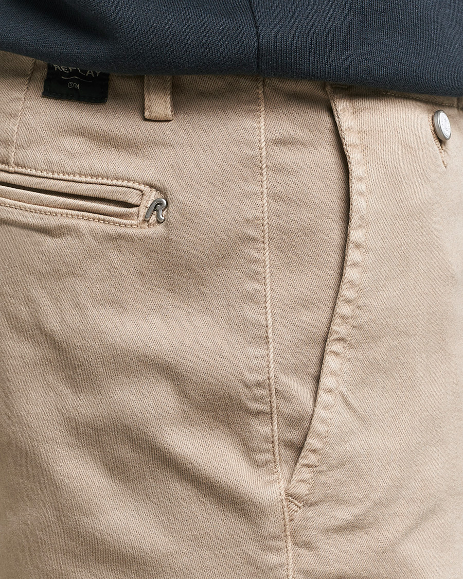 Herren | Shorts | Replay | Benni Hyperflex Shorts Coffee Cream