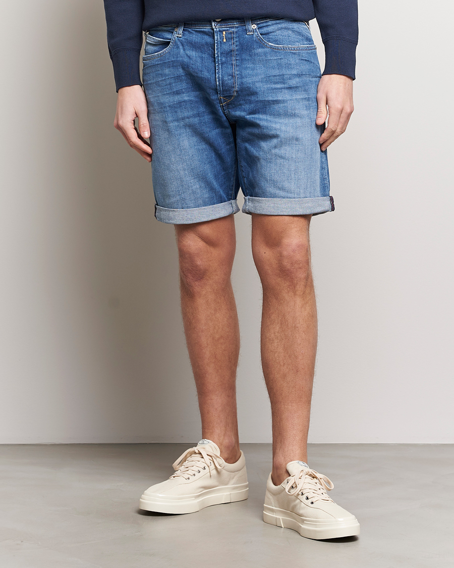 Herren | Shorts | Replay | RBJ981 Super Stretch Bio Denim Shorts Medium Blue