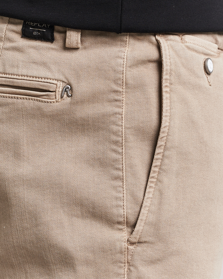 Herren | Hosen | Replay | Benni Hyperflex X-Lite Chinos Coffee Cream