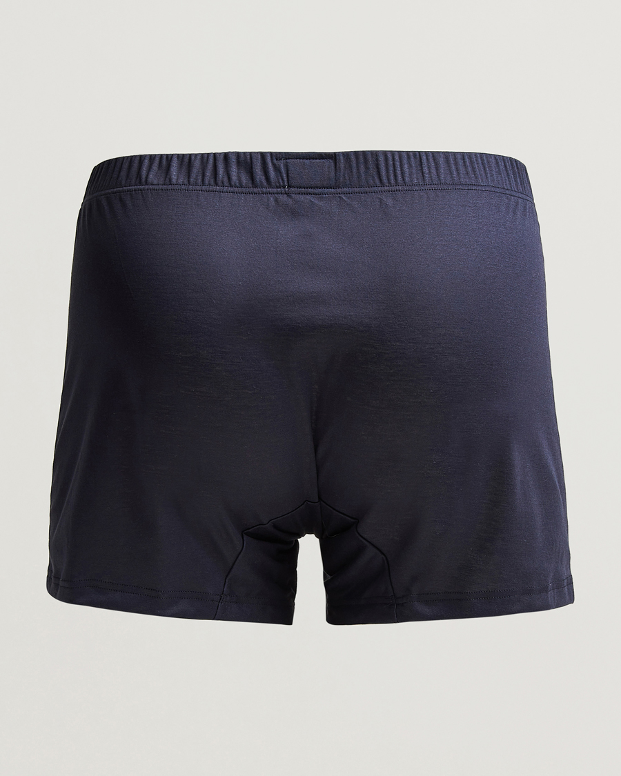 Herren | Kleidung | Zimmerli of Switzerland | Sea Island Cotton Boxer Shorts Navy