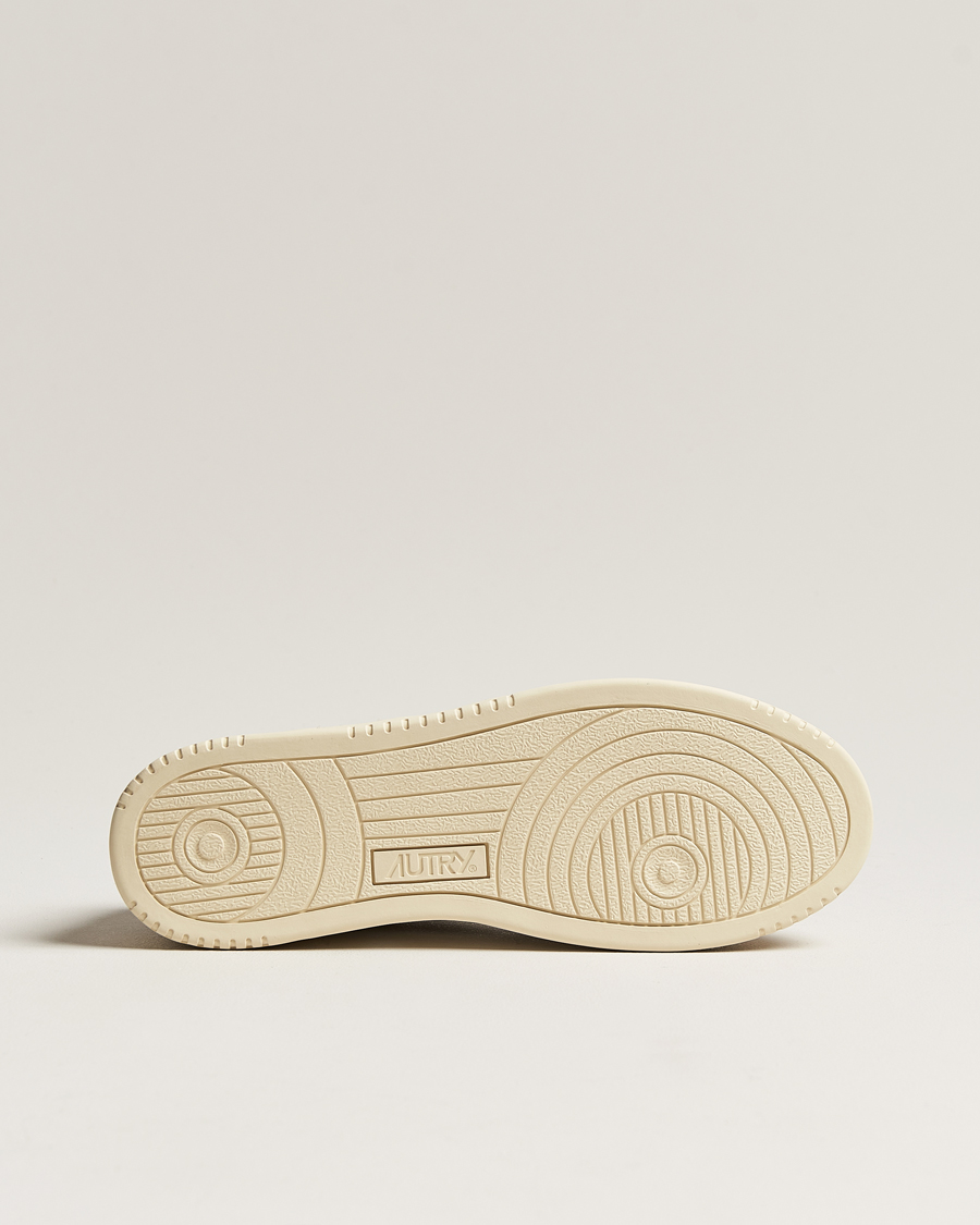 Herren | Autry Medalist Low Goat/Suede Sneaker White/Grey | Autry | Medalist Low Goat/Suede Sneaker White/Grey