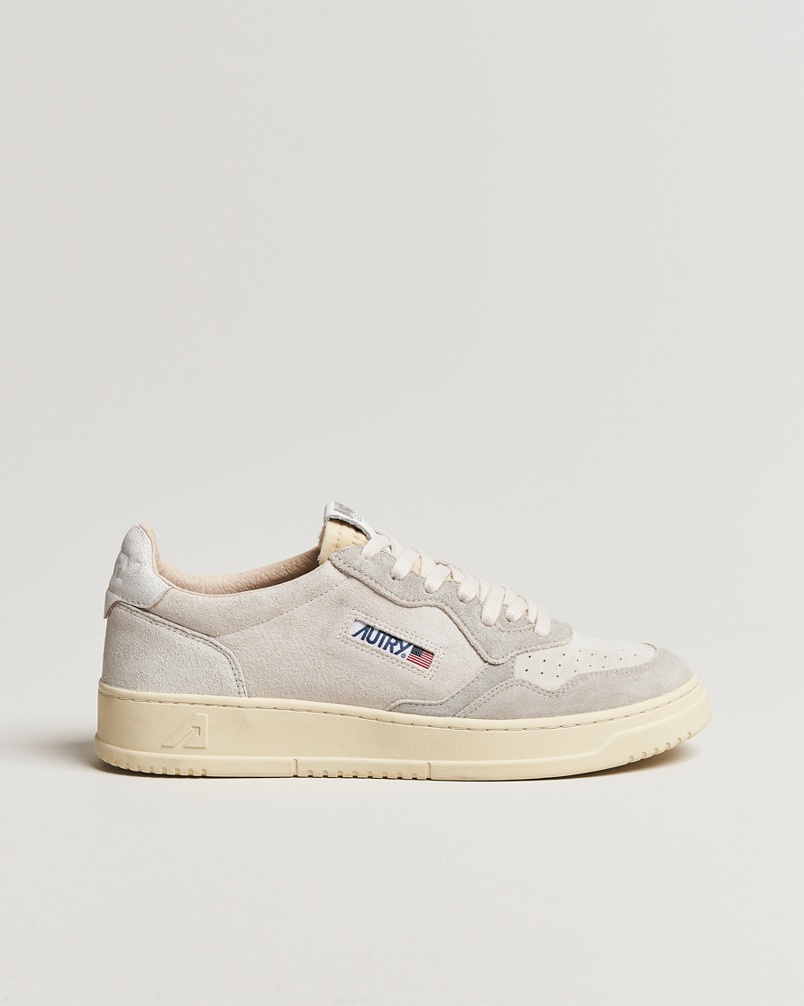 Herren | Autry Medalist Low Suede Sneaker Cream | Autry | Medalist Low Suede Sneaker Cream