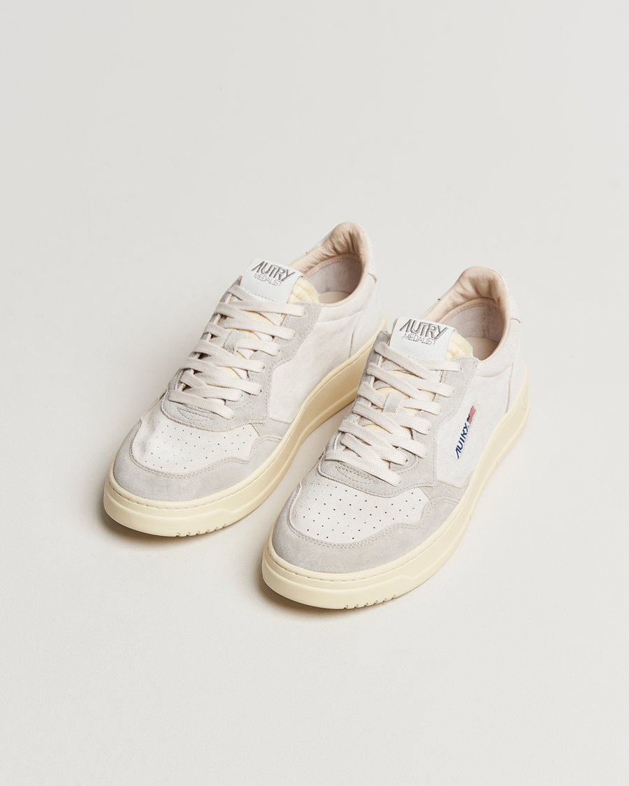 Herren | Autry Medalist Low Suede Sneaker Cream | Autry | Medalist Low Suede Sneaker Cream
