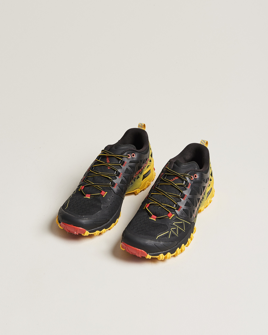 Herren | Schwarze Sneakers | La Sportiva | Bushido II GTX Trail Running Sneakers Black/Yellow
