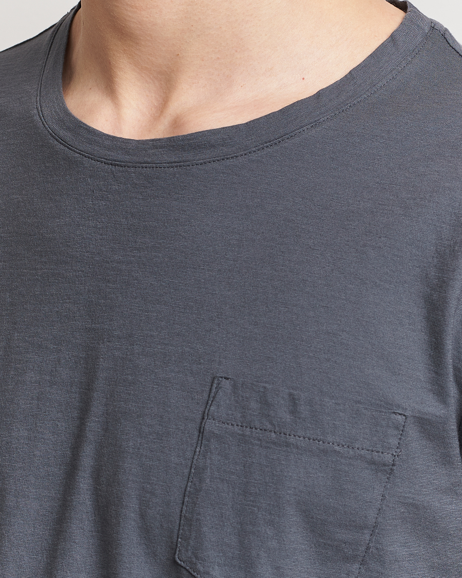 Herren | T-Shirts | Massimo Alba | Panarea Watercolor T-Shirt Steel