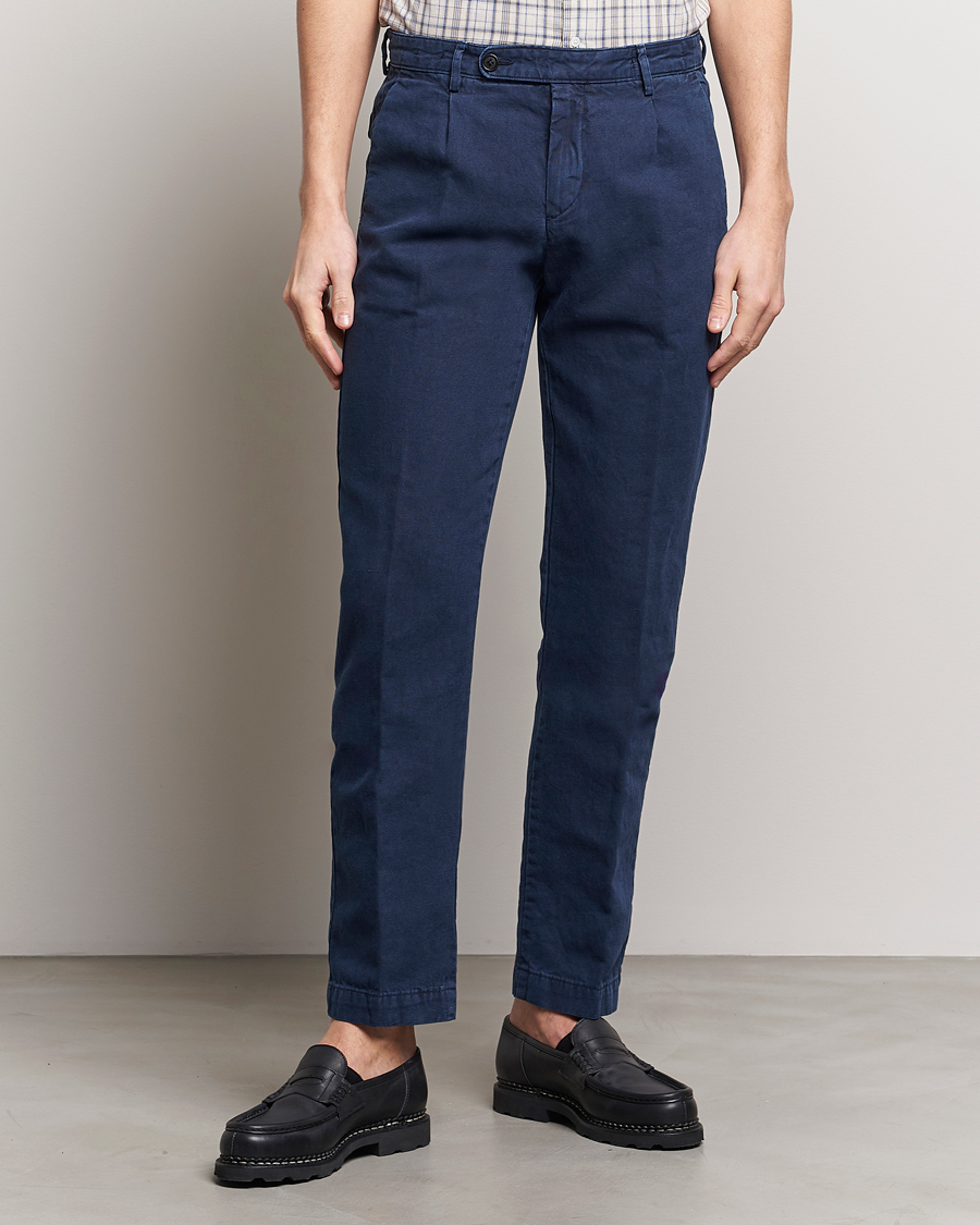 Herren | Kleidung | Massimo Alba | Ionio Cotton Trousers Navy
