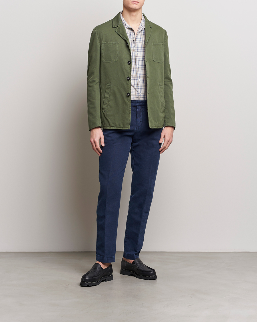 Herren | Jacken | Massimo Alba | Solex Cotton Work Jacket Military Green