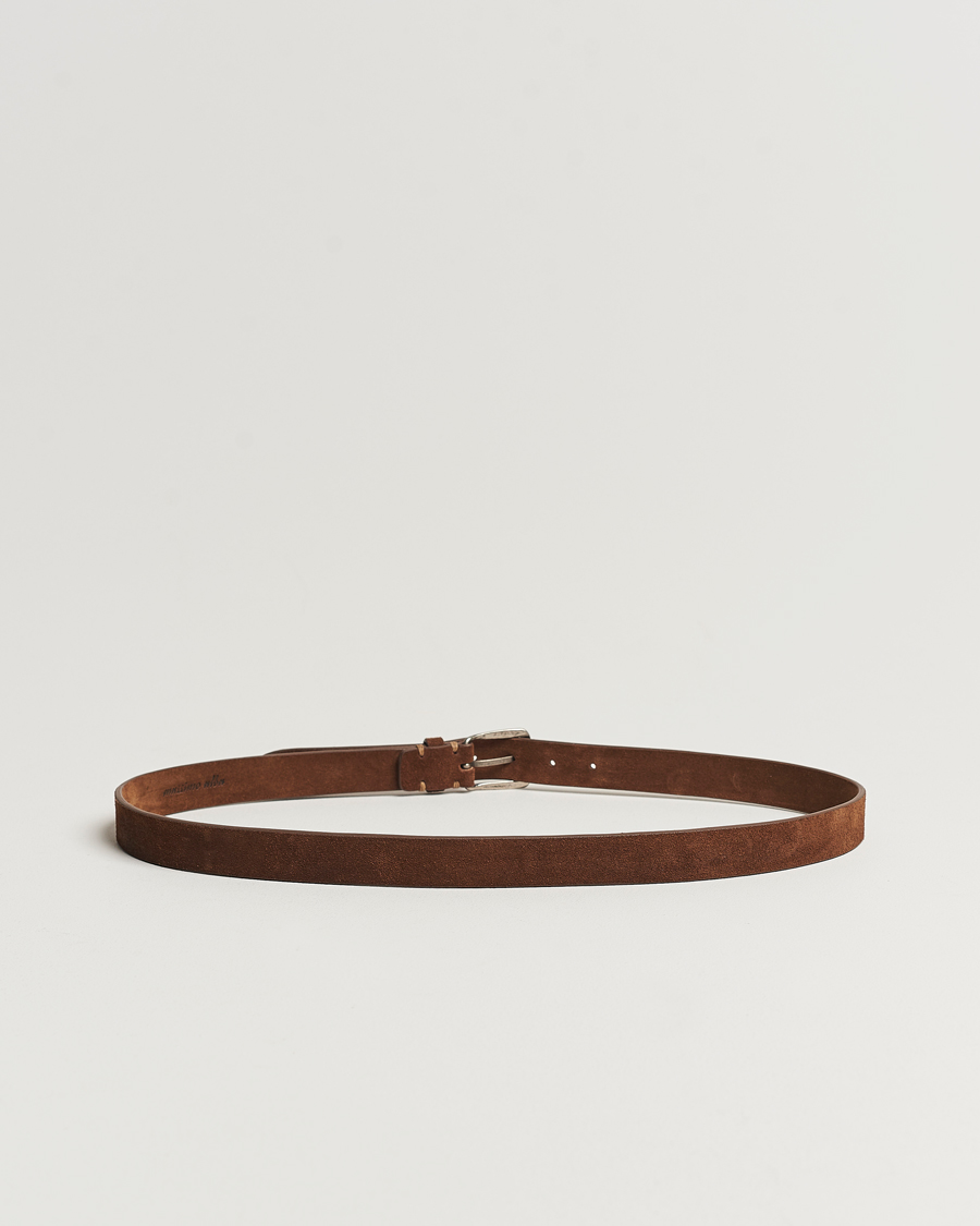 Herren | Gürtel | Massimo Alba | Budapest Belt Tobacco Suede