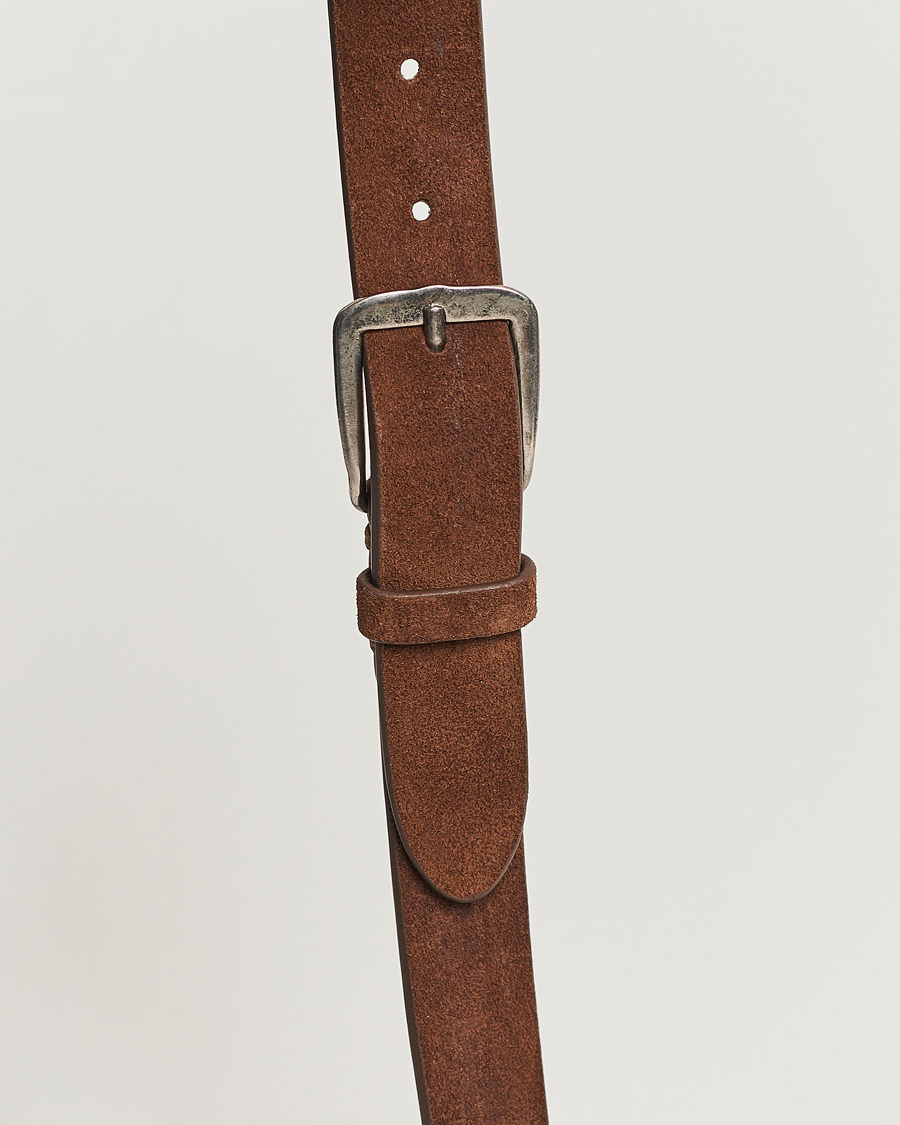 Herren | Gürtel | Massimo Alba | Budapest Belt Tobacco Suede