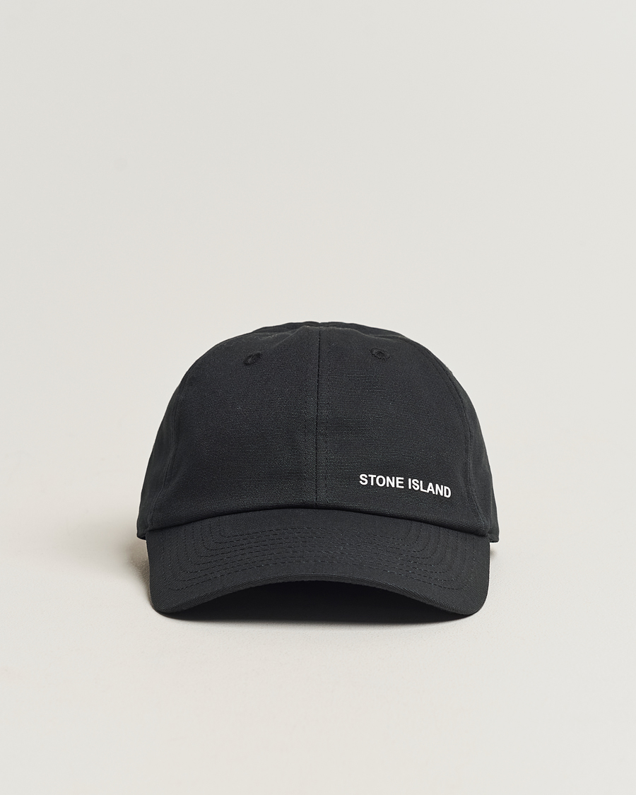 Herren | Stone Island Small Logo Cap Black | Stone Island | Small Logo Cap Black