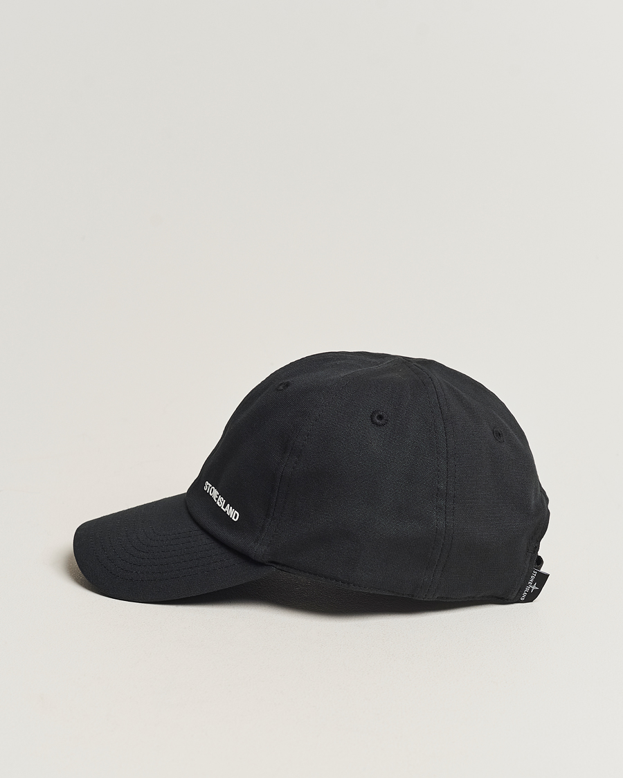 Herren | Stone Island Small Logo Cap Black | Stone Island | Small Logo Cap Black