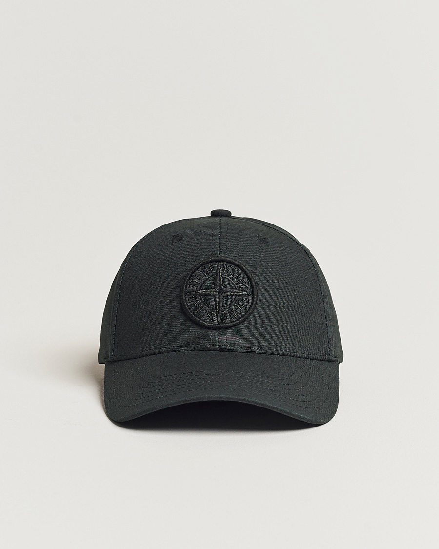 Herren | Stone Island Classic Cotton Cap Black | Stone Island | Classic Cotton Cap Black
