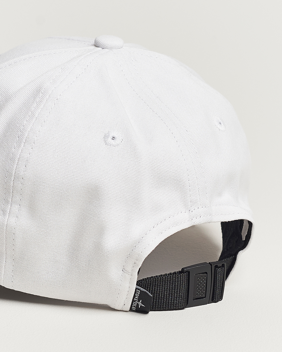 Herren | Stone Island Classic Cotton Cap White | Stone Island | Classic Cotton Cap White