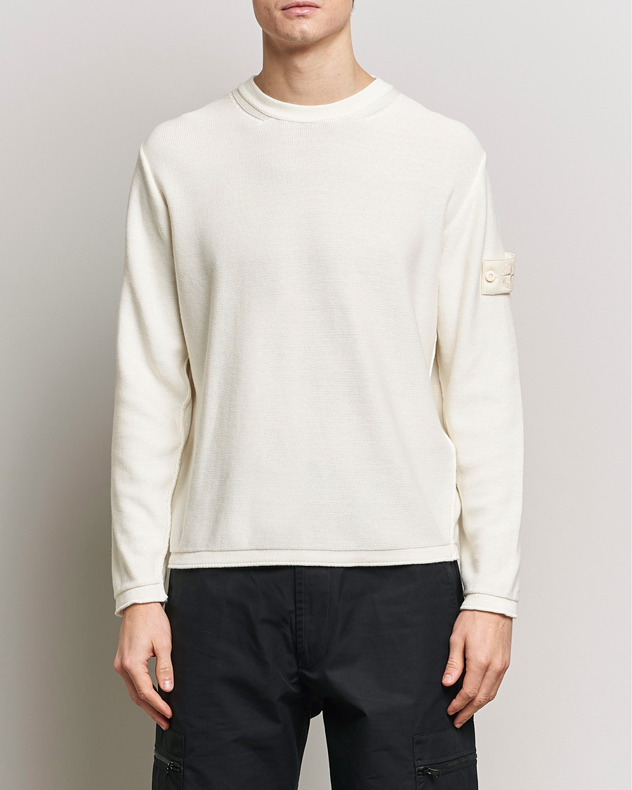 Herren | Strickpullover | Stone Island | Ghost Knitted Cotton/Cashmere Sweater Natural Beige