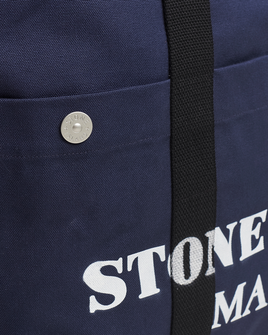 Herren | Stone Island Marina Large Tote Bag Royal Blue | Stone Island | Marina Large Tote Bag Royal Blue
