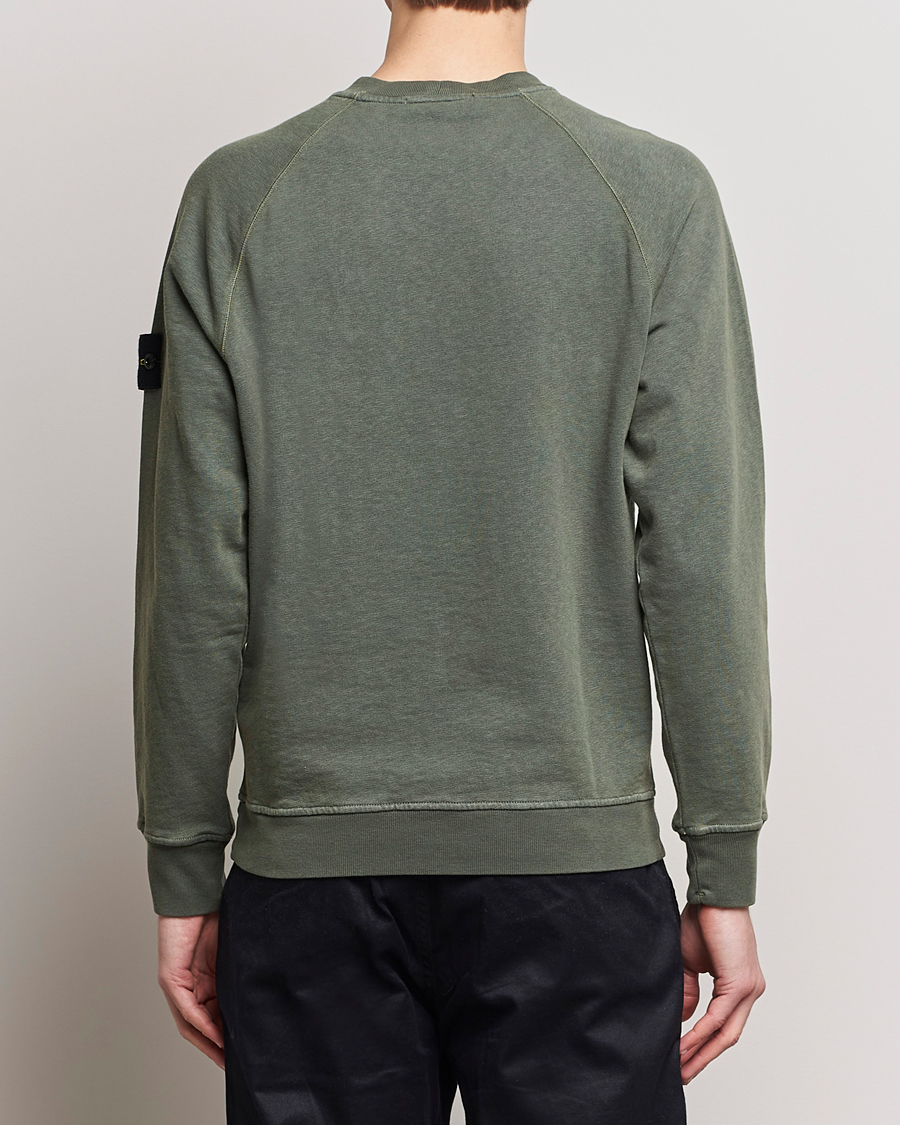 Herren | Pullover | Stone Island | Garment Dyed Cotton Old Effect Sweatshirt Musk