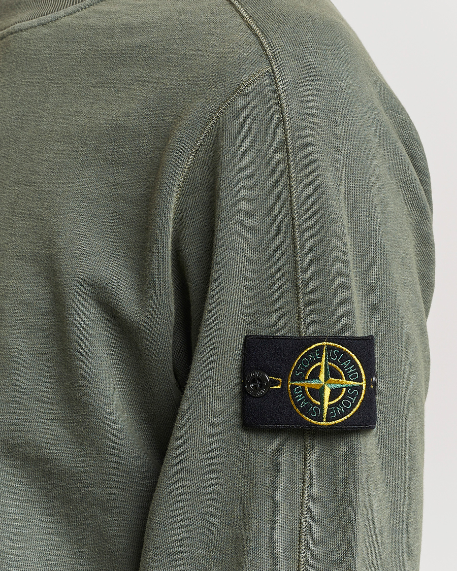 Herren | Pullover | Stone Island | Garment Dyed Cotton Old Effect Sweatshirt Musk