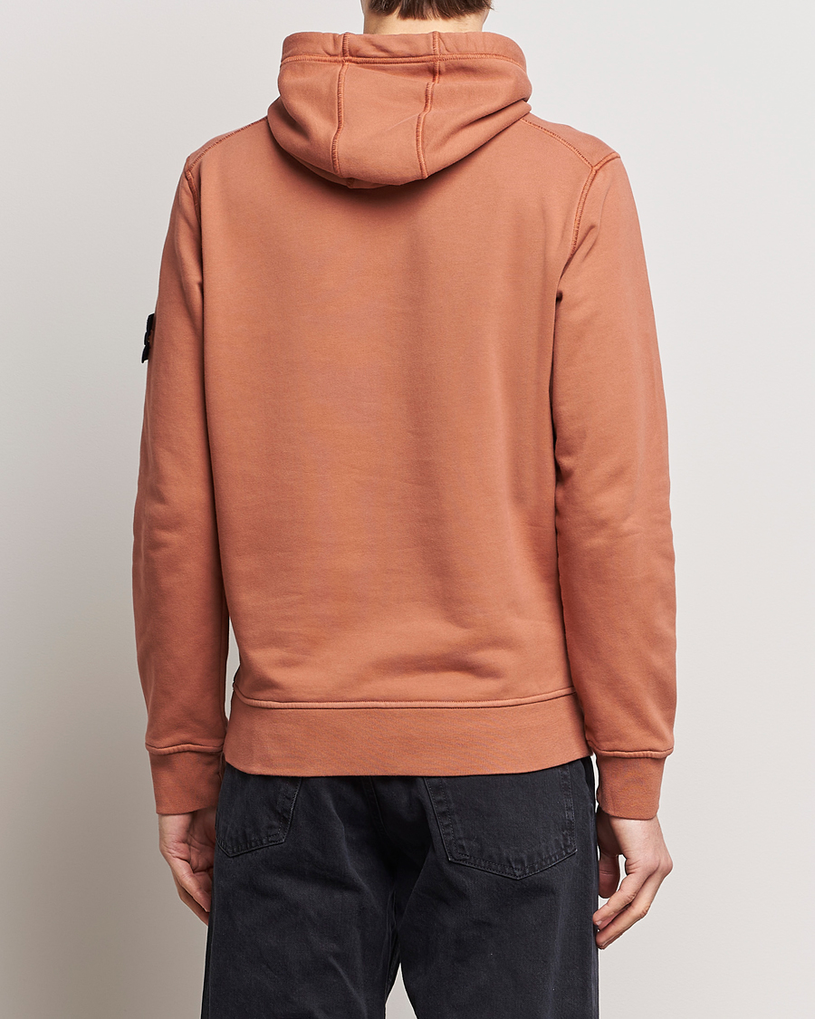 Herren | Pullover | Stone Island | Garment Dyed Cotton Fleece Hood Rust