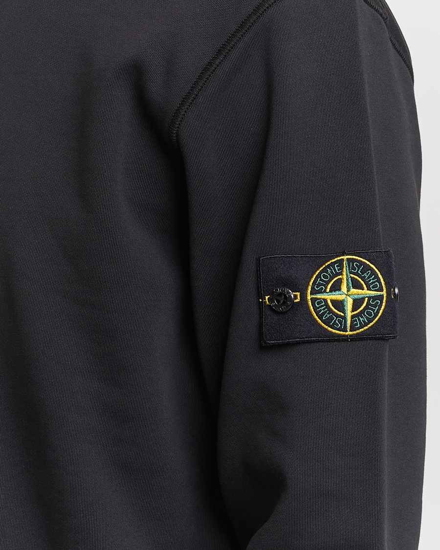 Herren | Pullover | Stone Island | Garment Dyed Cotton Sweatshirt Black