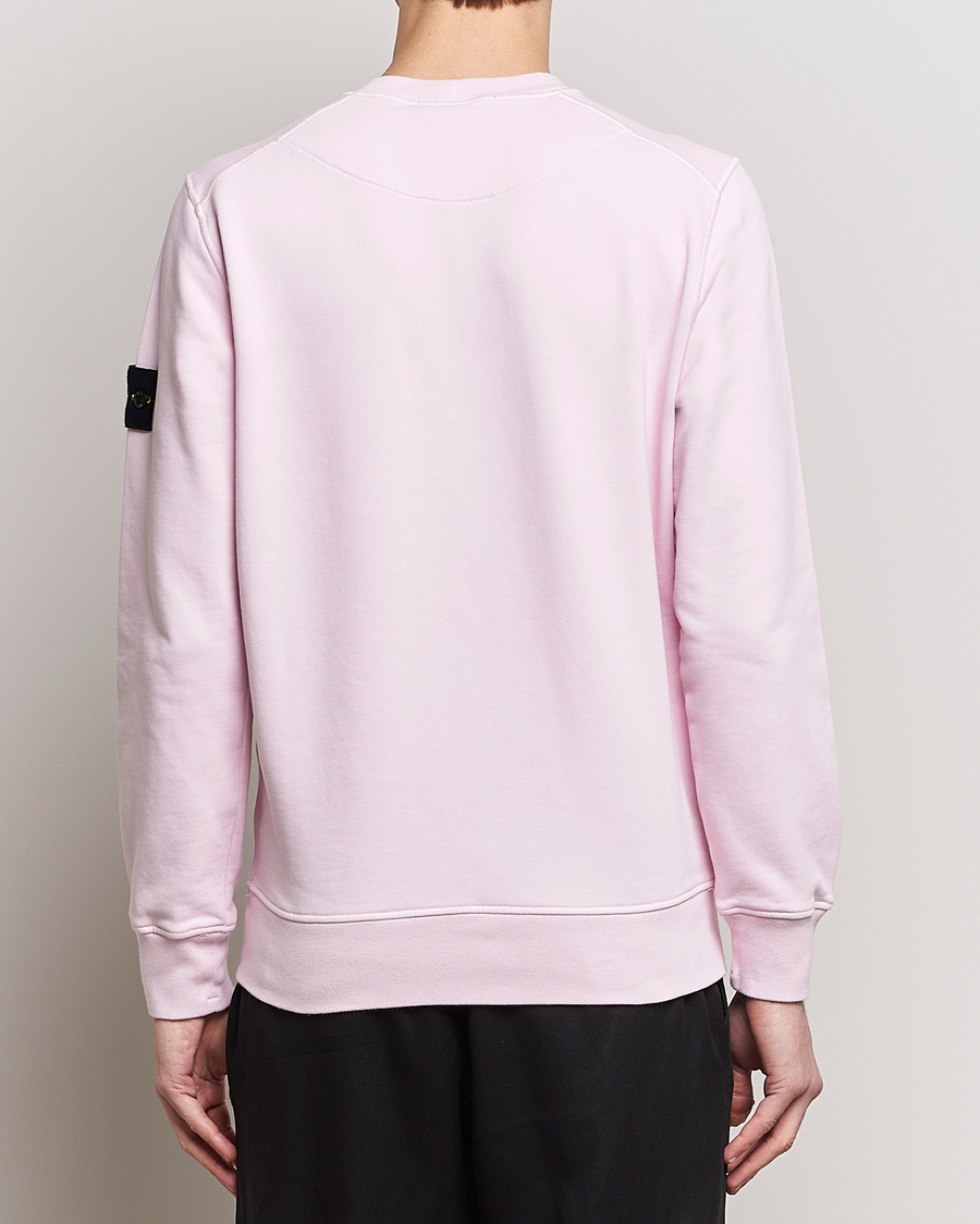 Herren | Pullover | Stone Island | Garment Dyed Cotton Sweatshirt Pink