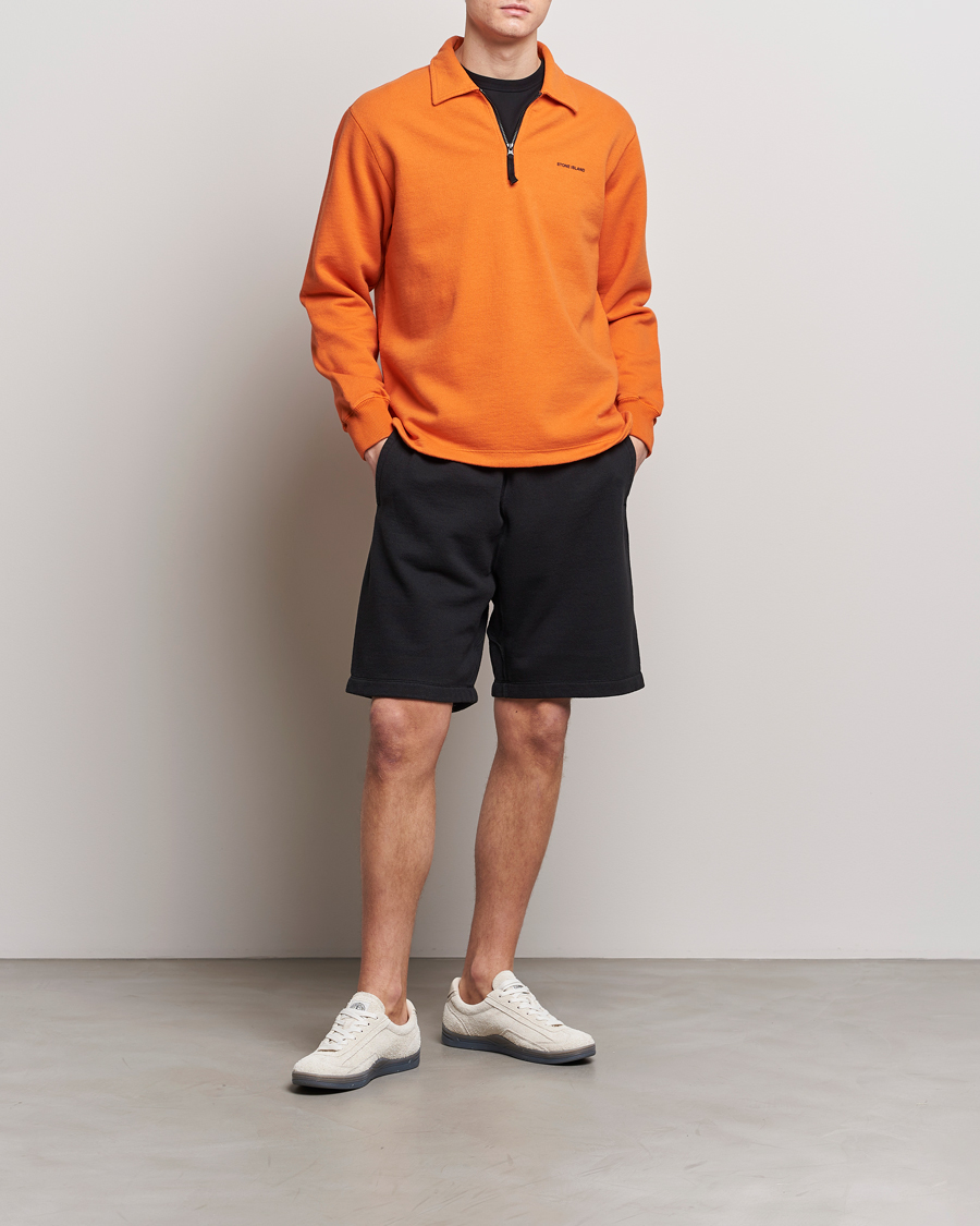 Herren | Shorts | Stone Island | Heavy Cotton Fleece Sweatshorts Black