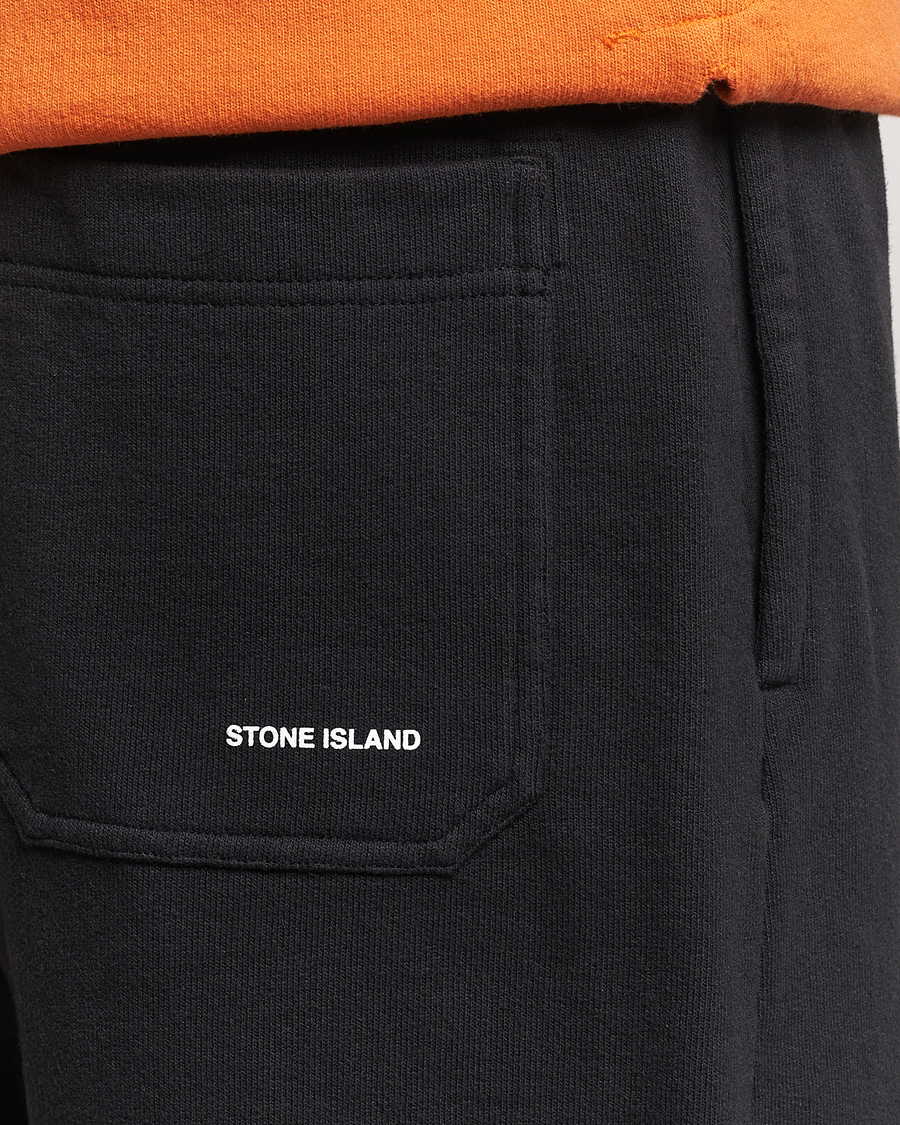 Herren | Shorts | Stone Island | Heavy Cotton Fleece Sweatshorts Black
