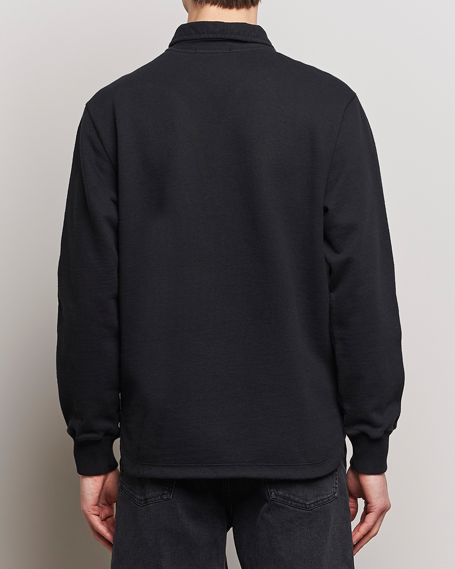 Herren | Pullover | Stone Island | Heavy Cotton Fleece Half Zip Sweatshirt Black