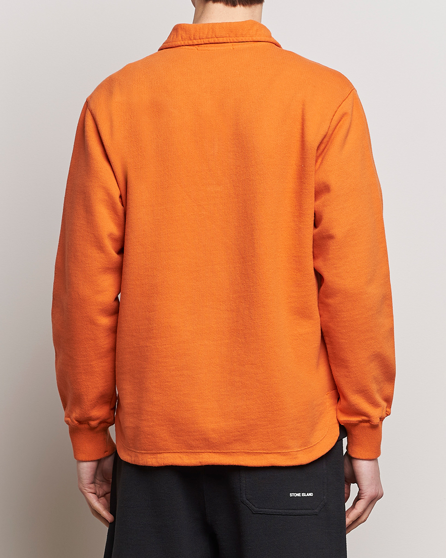 Herren | Pullover | Stone Island | Heavy Cotton Fleece Half Zip Sweatshirt Orange