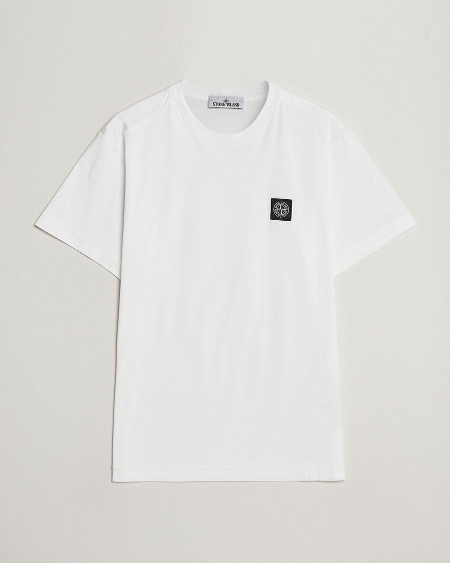 Herren | T-Shirts | Stone Island | Garment Dyed Cotton Jersey T-Shirt White