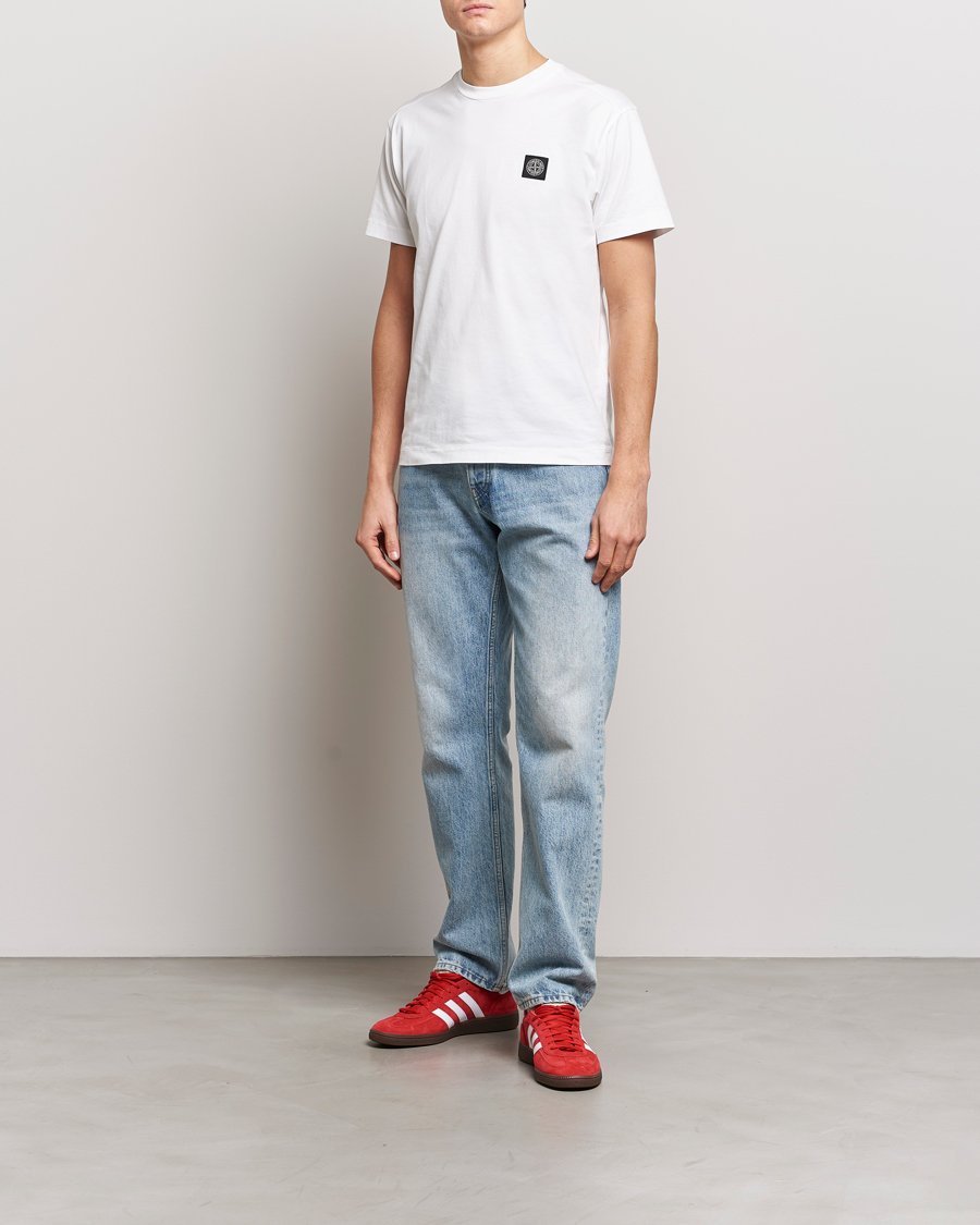 Herren | T-Shirts | Stone Island | Garment Dyed Cotton Jersey T-Shirt White