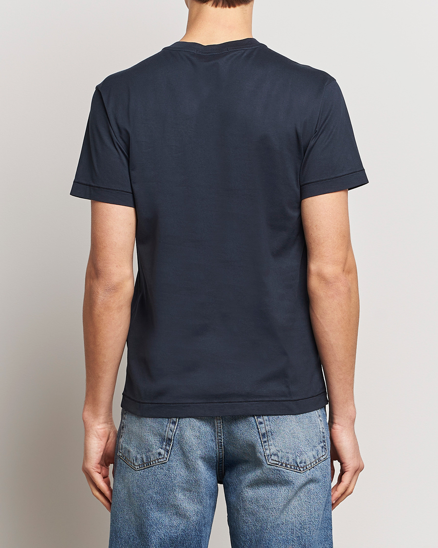Herren | T-Shirts | Stone Island | Garment Dyed Cotton Jersey T-Shirt Navy Blue