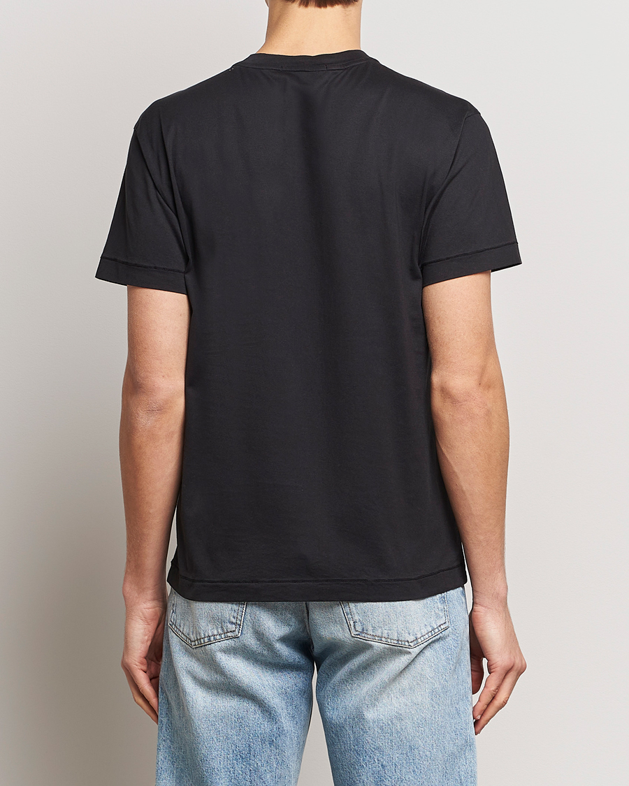 Herren | T-Shirts | Stone Island | Garment Dyed Cotton Jersey T-Shirt Black
