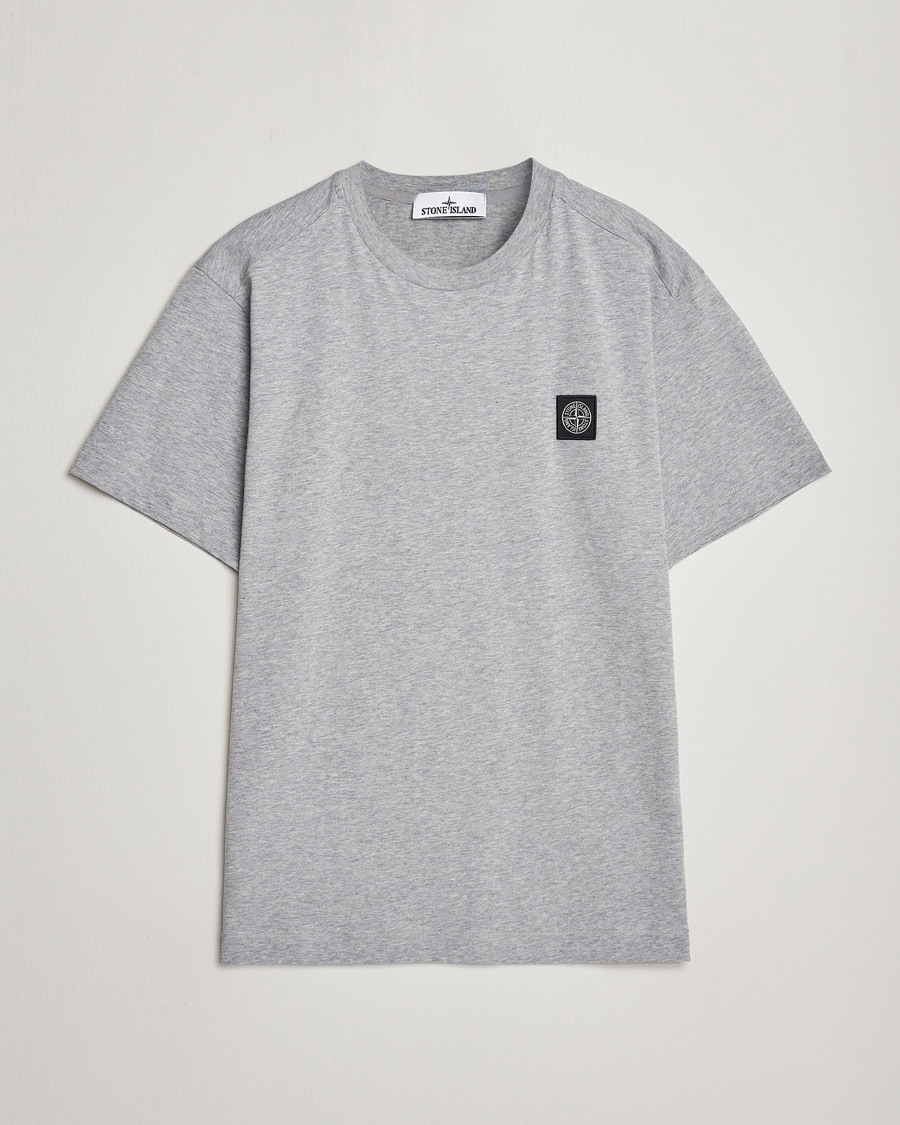 Herren | T-Shirts | Stone Island | Garment Dyed Cotton Jersey T-Shirt Melange Grey