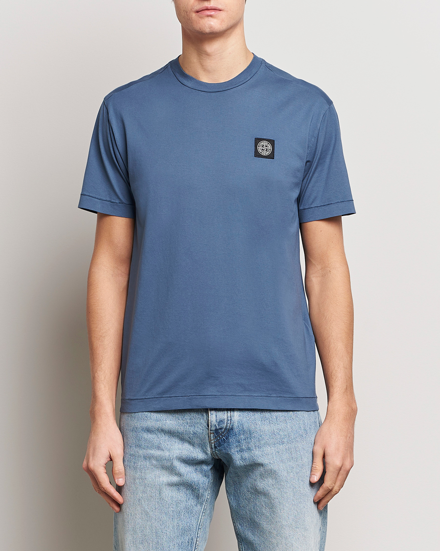 Herren | Stone Island | Stone Island | Garment Dyed Cotton Jersey T-Shirt Dark Blue